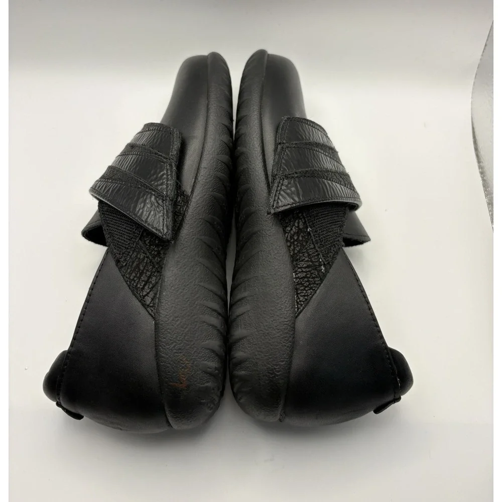 Naot Kirei Black Leather Mary Jane Comfort Shoe Women EU 35 Hook Loop Orthopedic